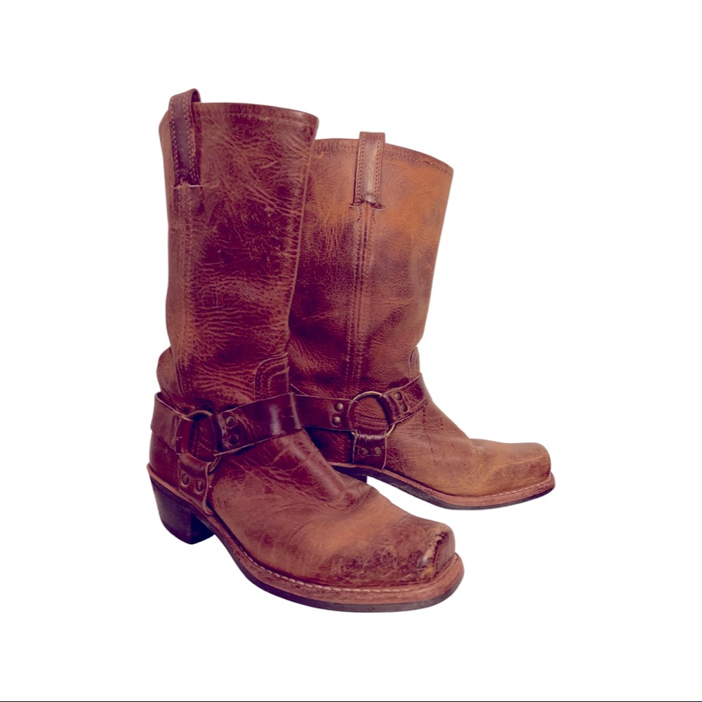 Frye Boots Women’s Square Toe Harness